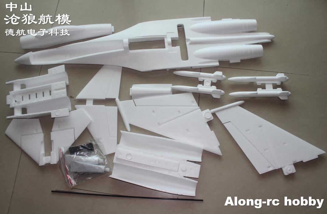 Rc Hobby Plane - ホワイトEPO RC飛行機 SU-27 SU27 デカール付き RC飛行機