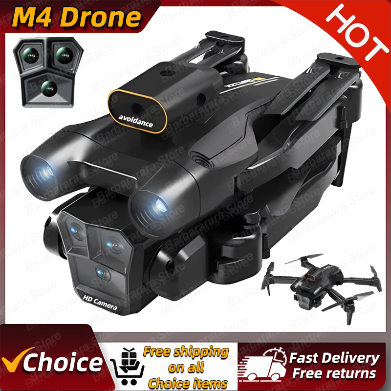 Rc Hobby China - 新型M4ドローン 4Kプロフェッショナル 5G WIFI 広角トリプルHDカメラ搭載 折りたたみ式RCヘリコプター