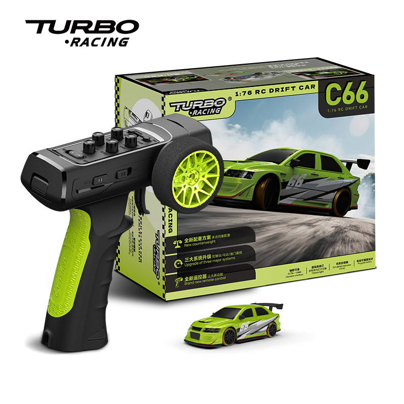 Rc Hobby China - ターボレーシング 1:76 C66 ドリフトRCカー ジャイロ搭載 ラジオ