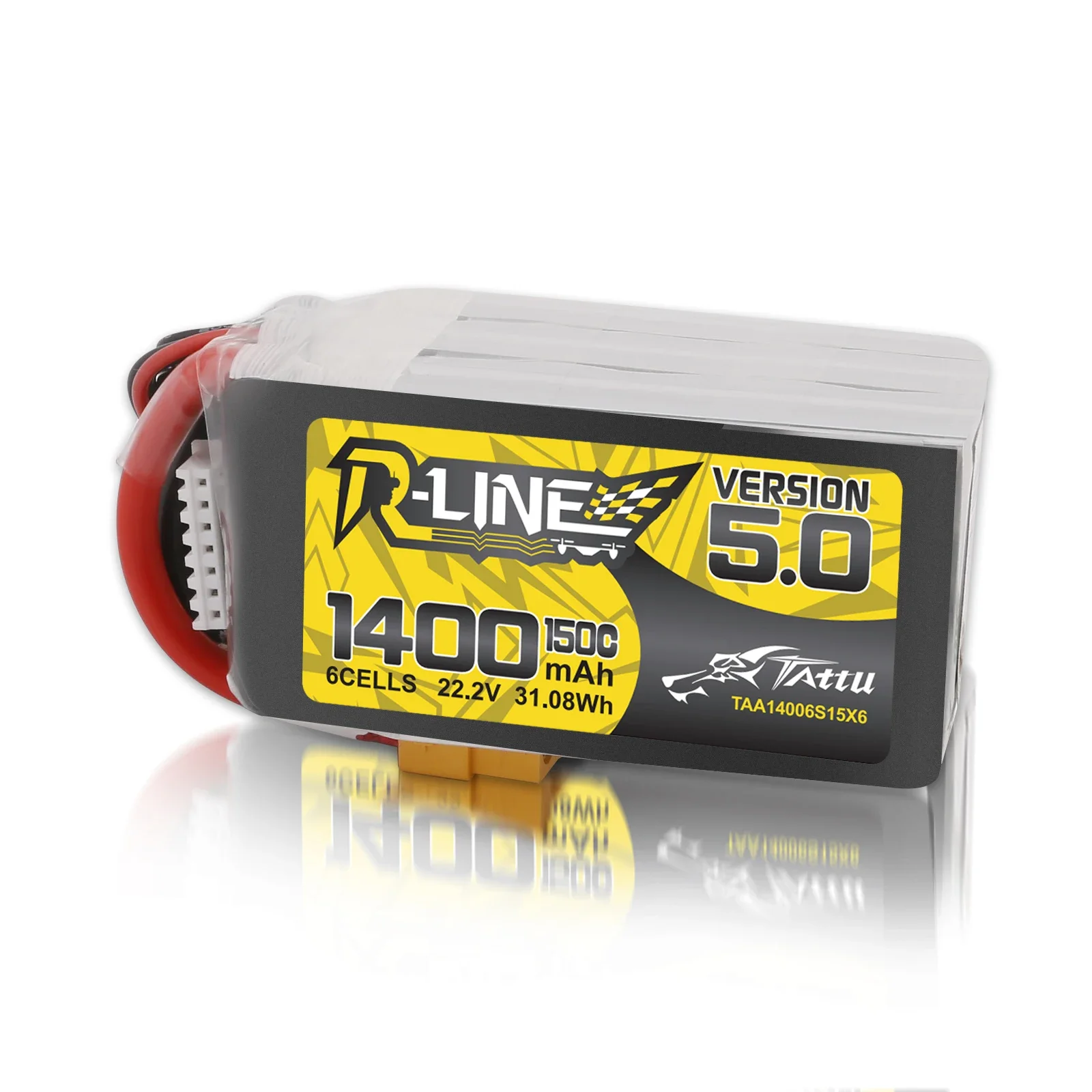 Rc Hobbyking - Tattu-r-line Lipoバッテリー,1200mah,1400mah,6s,150c xt60プラグ,fpvレーシング用rcパワー,マルチローター,クワッドコプターフレーム,5インチ航空機