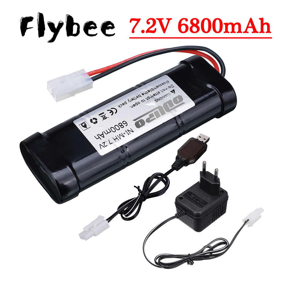 Rc Hobbyking - タミヤ充電コネクタ付きNimh交換用バッテリー,7.2v,6800mah,rcおもちゃ,レーシングカー,ボート,航空機