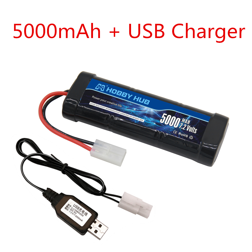 7.2V 5000mAh ニッケル水素バッテリーパック タミ - Rc Hobbyking のレビューと価格