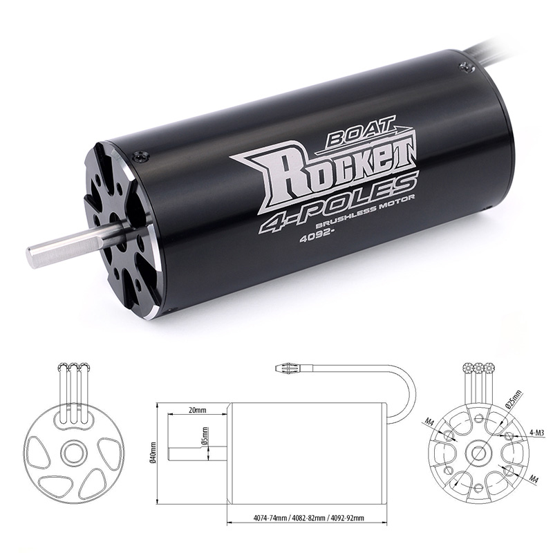 リモートコントロールカー用水冷ジャケット,4074 4082 - Rc Hobbyking のレビューと価格