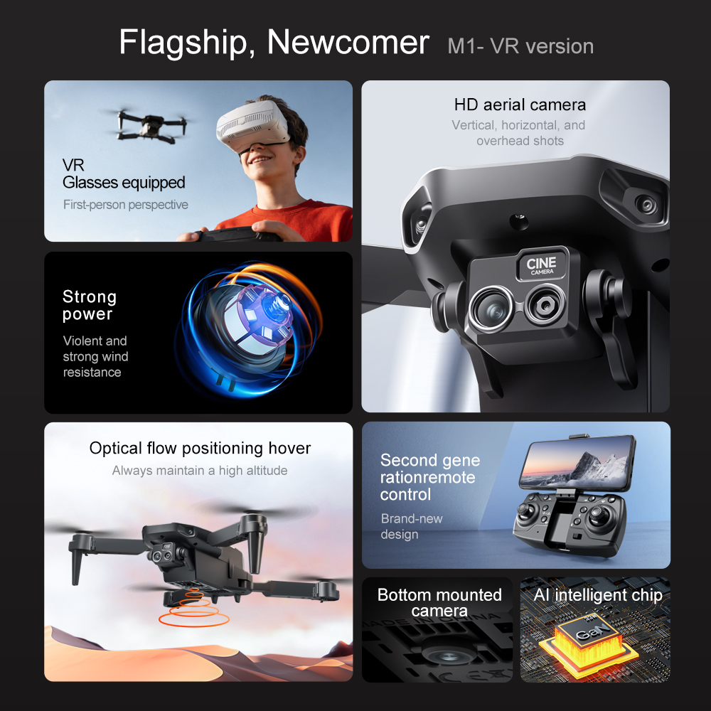 オリジナルM1/M1VR折りたたみ式GPSドローン 4K H - Rc Hobby China のレビューと価格
