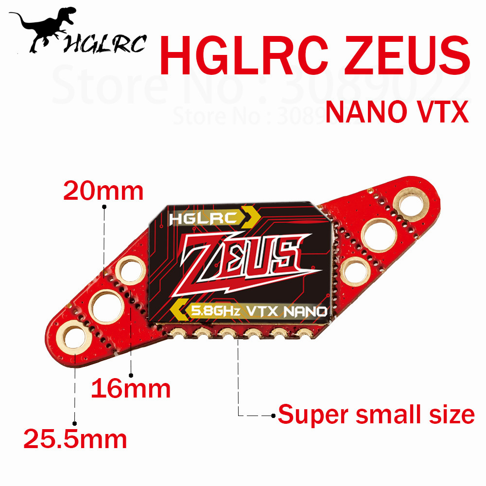 HGLRC Zeus Nano 350mW FPV VTX  - Top Rc Hobby Mini Xcub のレビューと価格