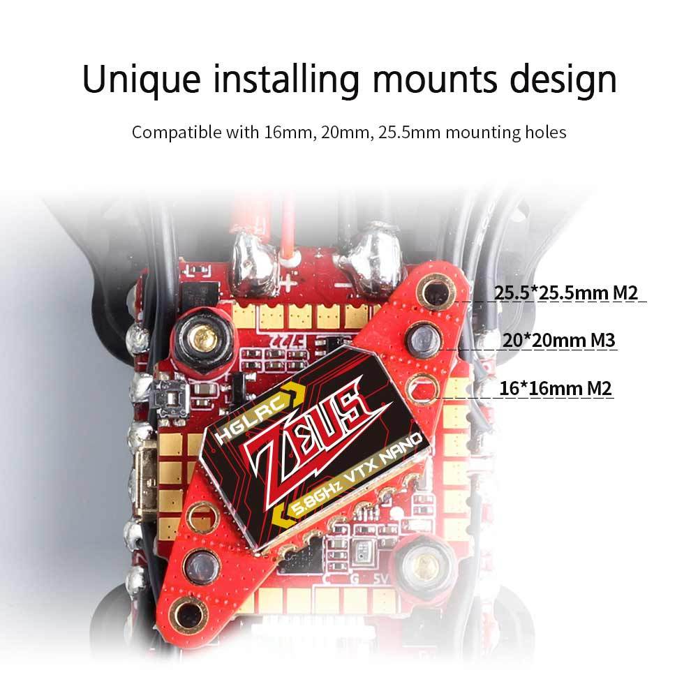 HGLRC Zeus Nano 350mW FPV VTX  - Top Rc Hobby Mini Xcub のレビューと価格