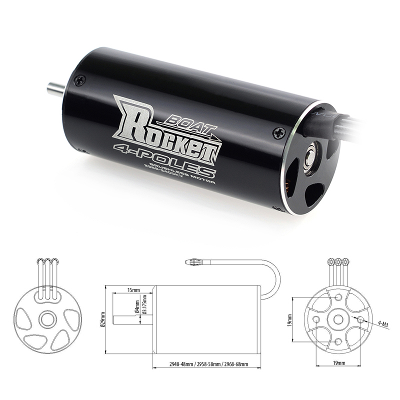 ROCKET RC 2968 2958 2948 ブラシレス - Rc Hobbyking のレビューと価格